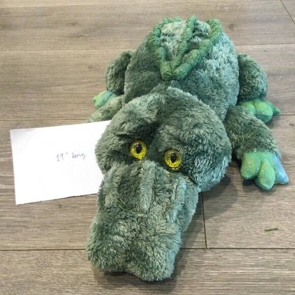 Vintage Aurora World Green Alligator 17" Plush Toy Stuffed Animal Crocodile - Picture 2 of 7